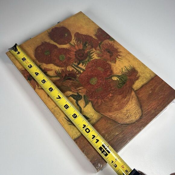 Beautiful Jordon Mark Vincent Van Gogh's Sunflowers Wood Art Set Case Carrying - Picture 6 of 7